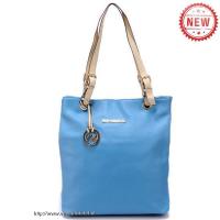 michael kors jet set pebbled leer medium blauw bakken Outlet Groningen py76d620